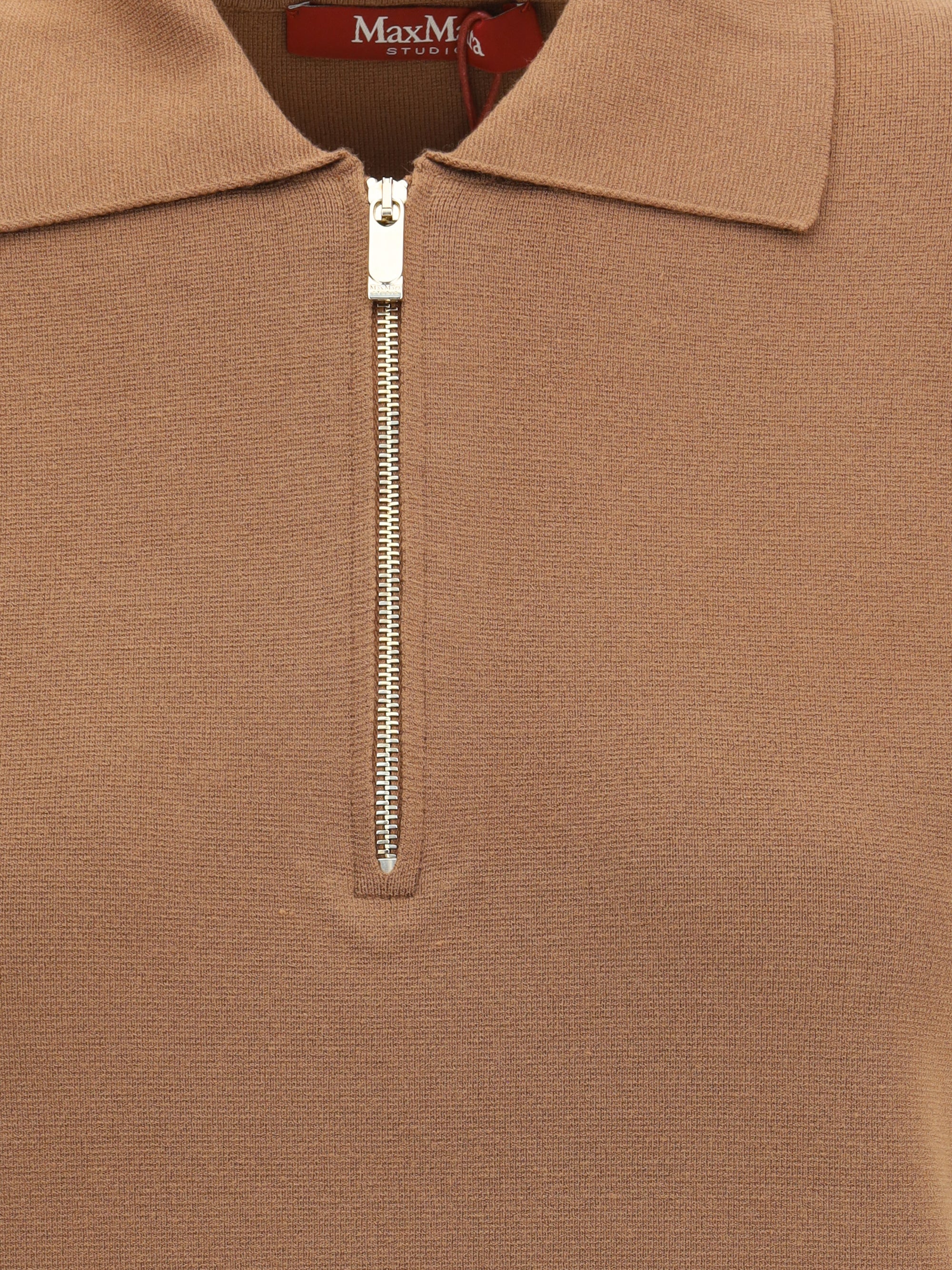 MAX MARA STUDIO S teti zip polo shirt