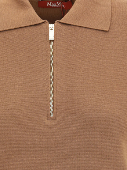 MAX MARA STUDIO S teti zip polo shirt