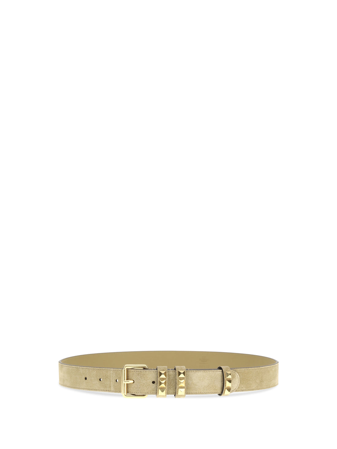 VALENTINO GARAVANI 75 suede belt with rockstuds