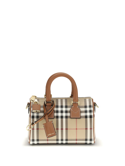 BURBERRY OS mini check bowling handbag