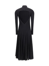 ALAIA 38 fluid jersey heart dress