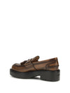 smooth leather tassel loafers