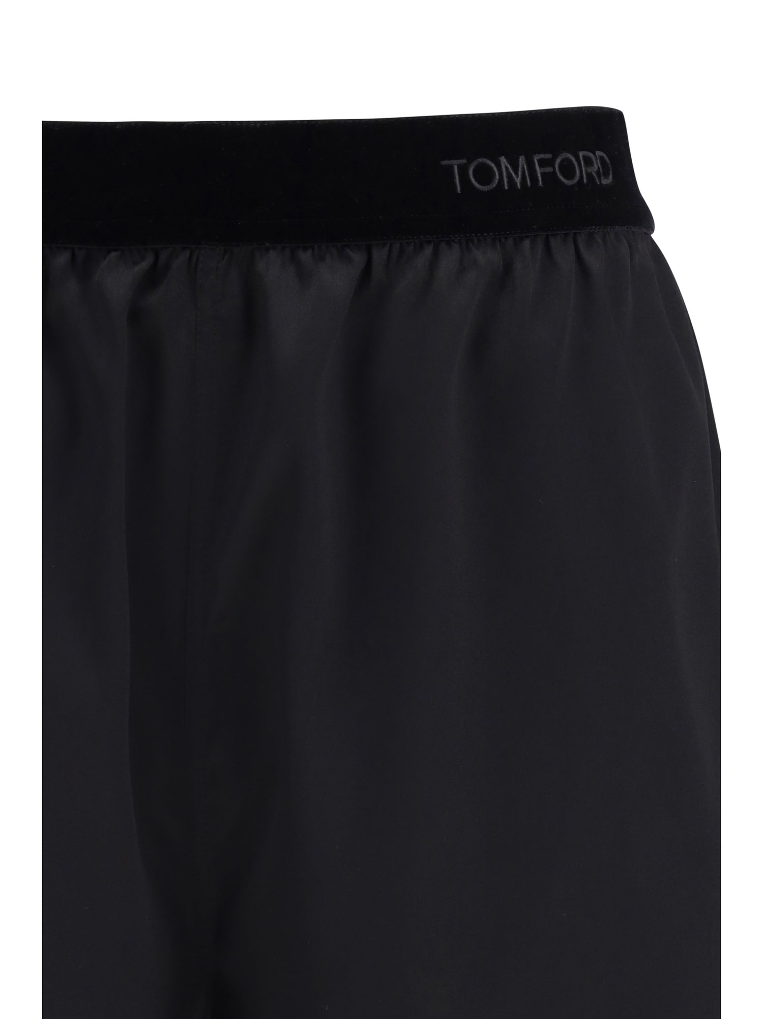 TOM FORD L stretch silk satin pj shorts