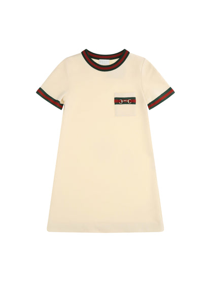 GUCCI 10Y cotton jersey dress