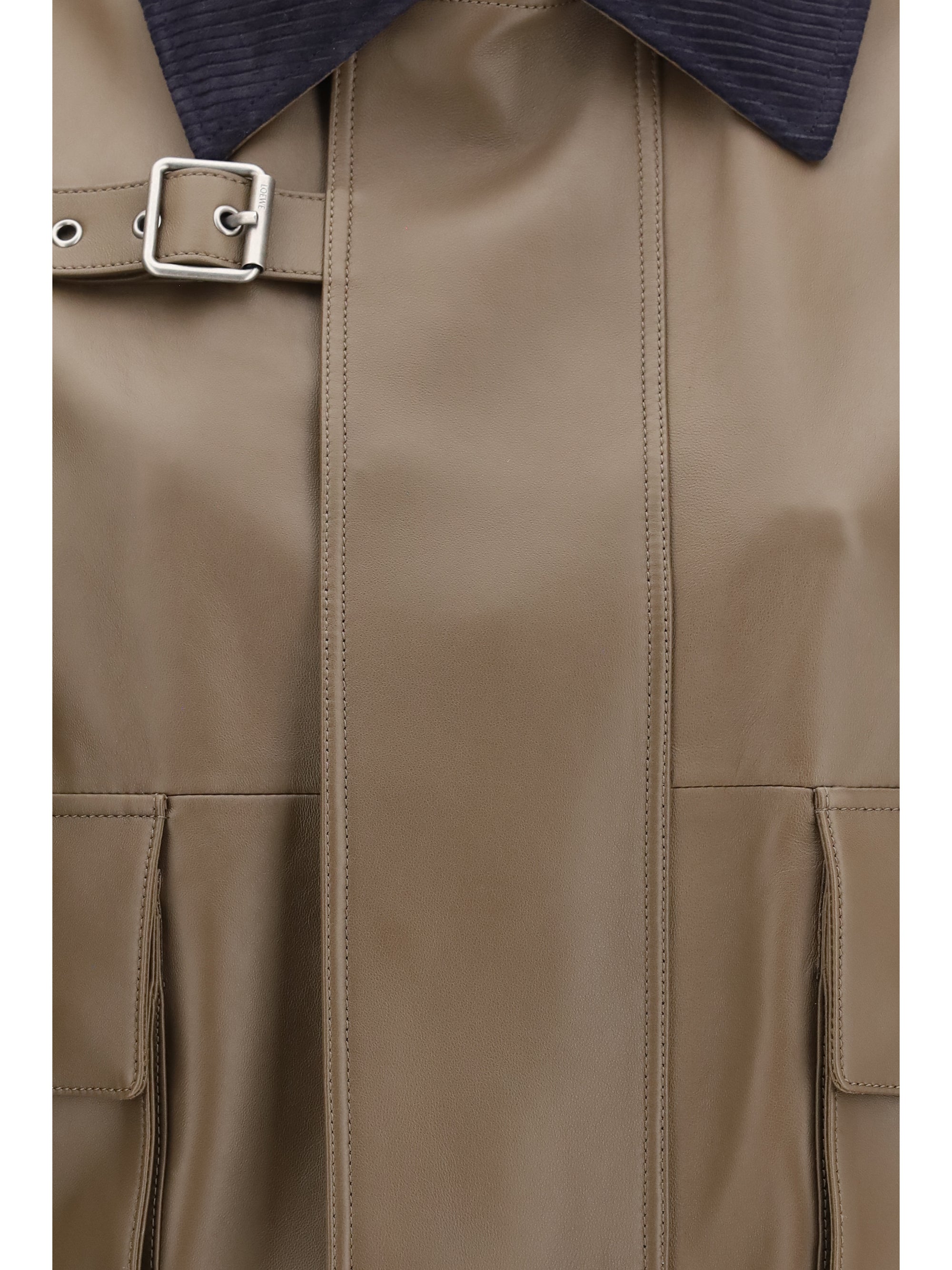 cropped nappa leather jacket