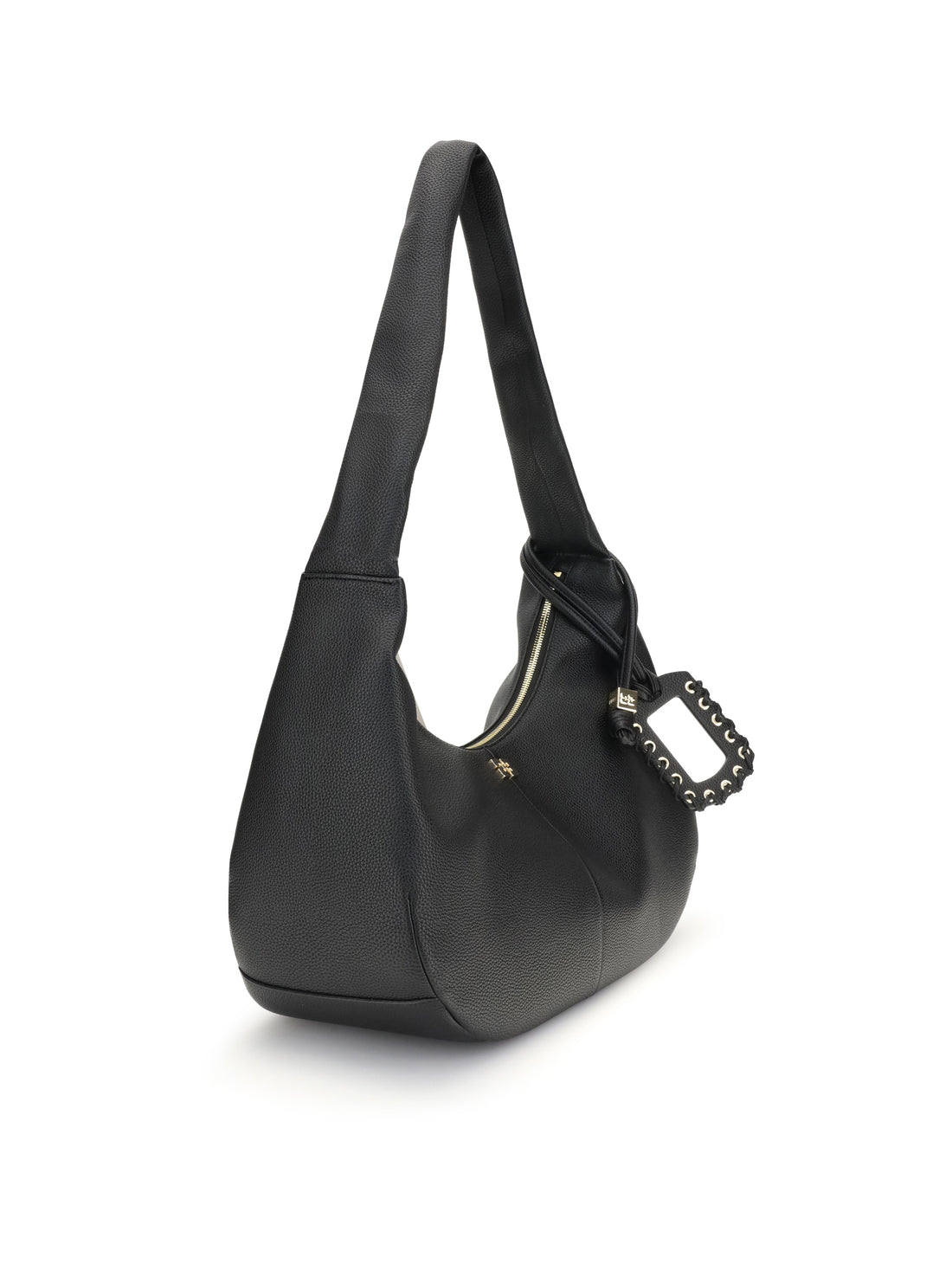GANNI OS leather hobo shoulder bag