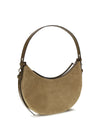 romy suede half moon bag