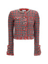 cotton and wool blend bouclé jacket