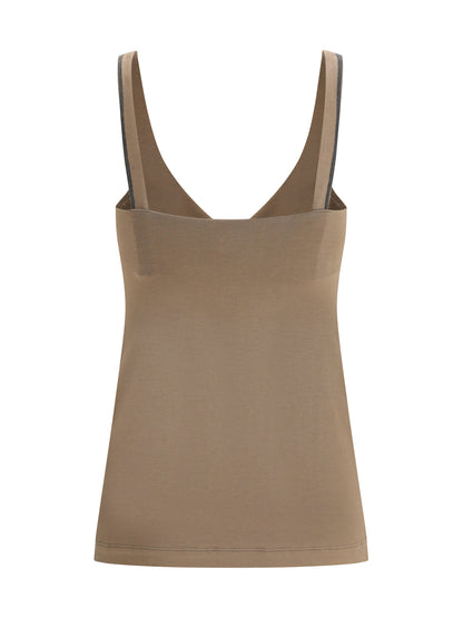 BRUNELLO CUCINELLI M top with embellishments