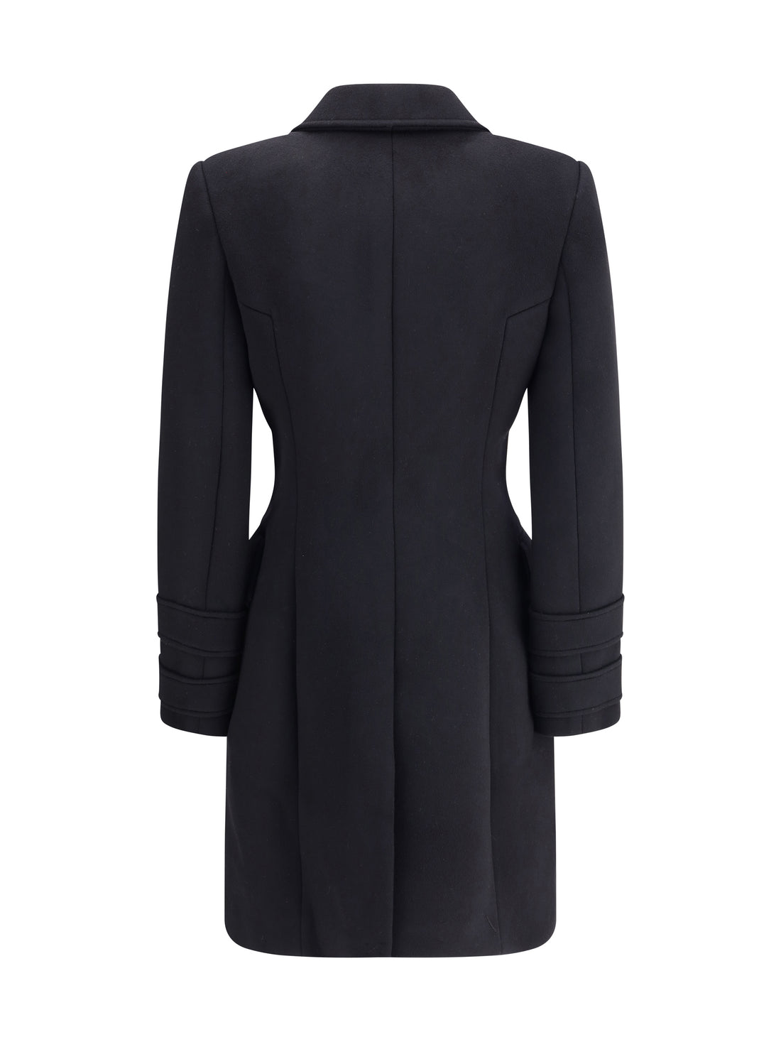 BALMAIN 36  wool and cashmere double-breasted coat
