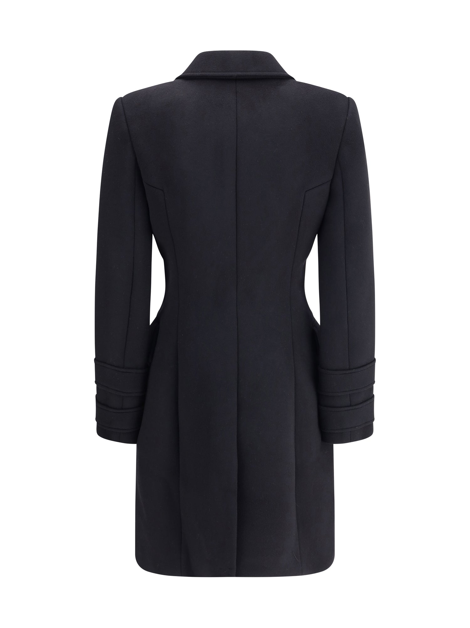 BALMAIN 36  wool and cashmere double-breasted coat