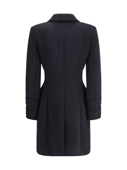 BALMAIN 36  wool and cashmere double-breasted coat