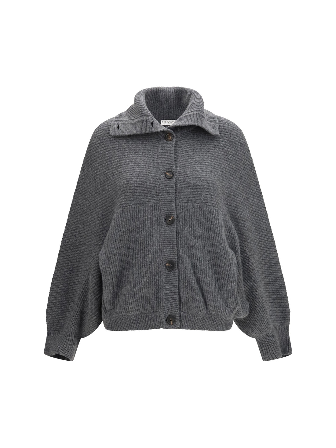 BRUNELLO CUCINELLI L high neck cashmere cardigan