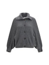 high neck cashmere cardigan