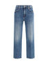 MOTHER DENIM 24 mid rise rambler zip ankle fray jeans 