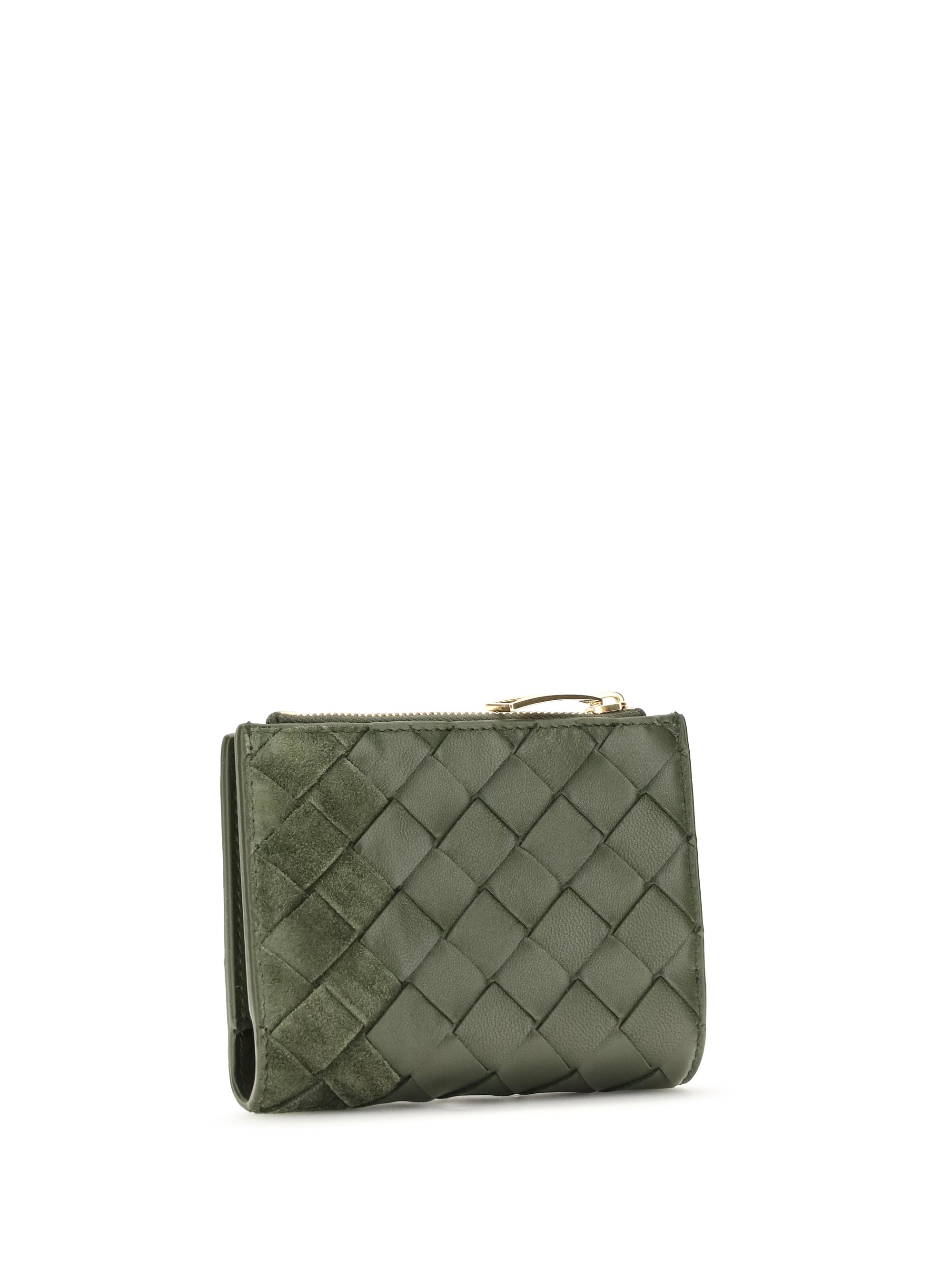 bifold intrecciato wallet