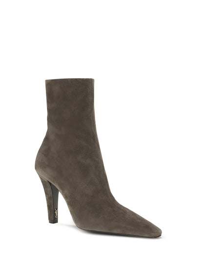 SAINT LAURENT 36 jill suede ankle boots