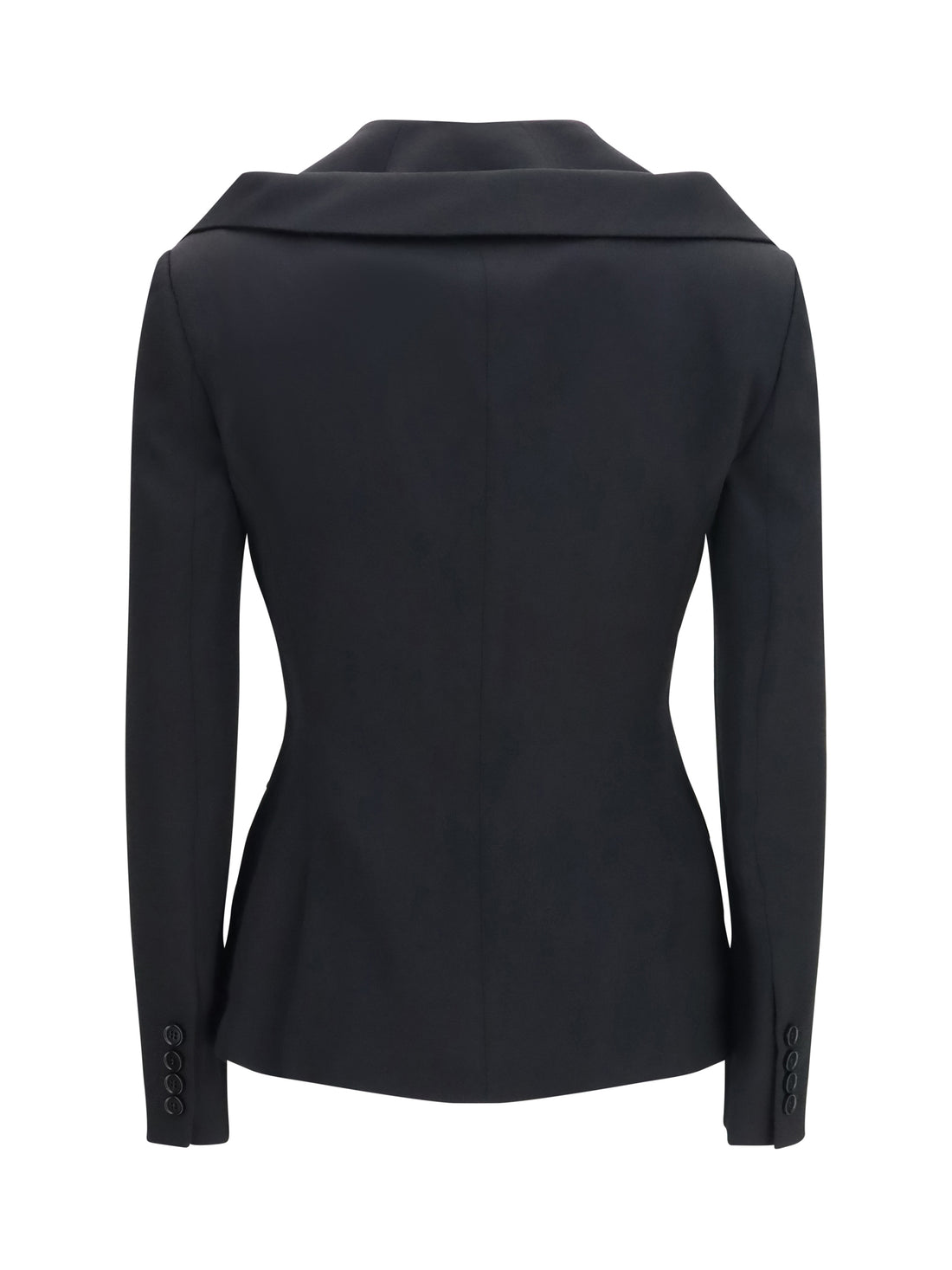 ALEXANDER MCQUEEN 42 structured off-shoulder jacket with harness details