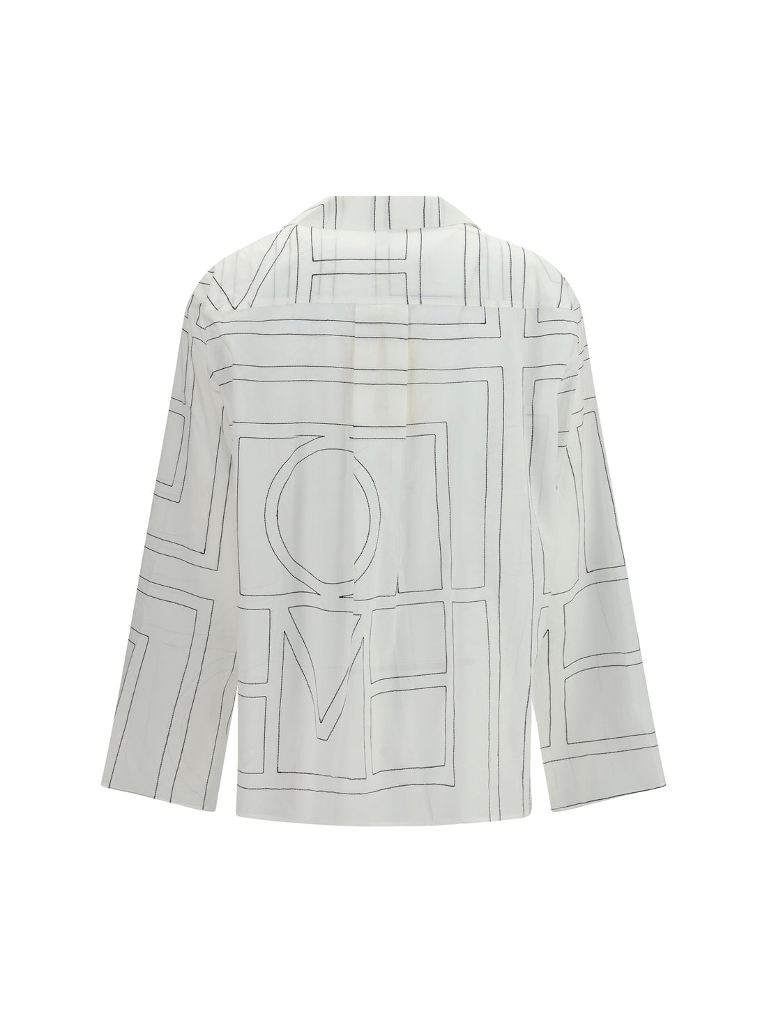 TOTEME 34 pj monogram cotton shirt