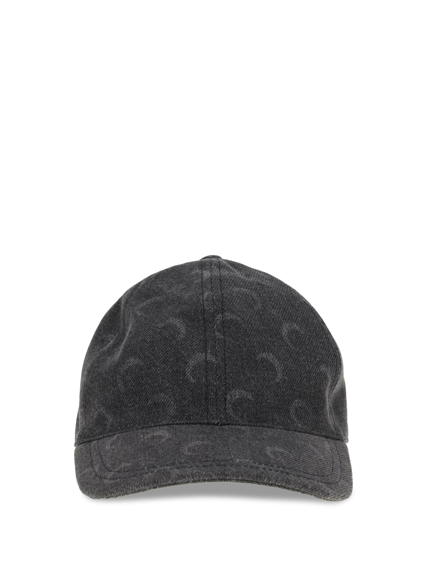 MARINE SERRE OS moon laser denim baseball hat