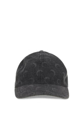 MARINE SERRE OS moon laser denim baseball hat