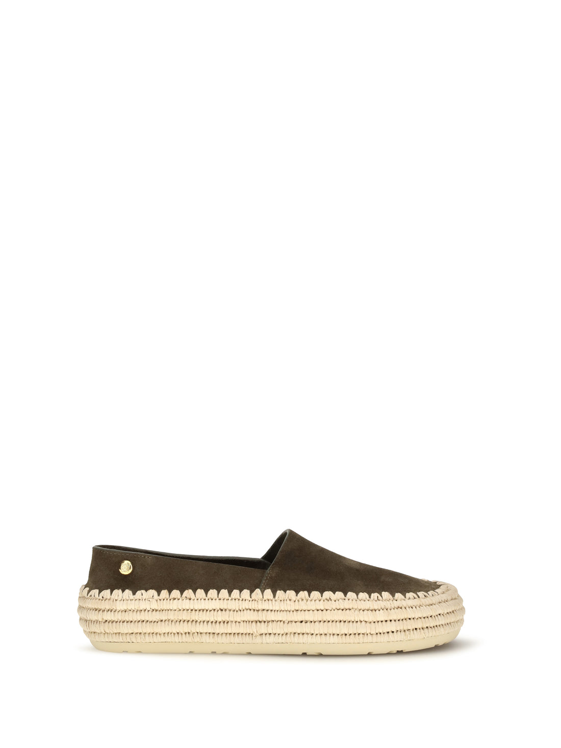 LOEWE 36 rio suede and raffia espadrillas