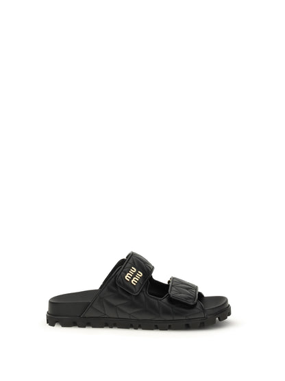 MIU MIU 36 nappa leather slippers 
