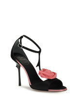 ROGER VIVIER 36 rose vivier satin sandals