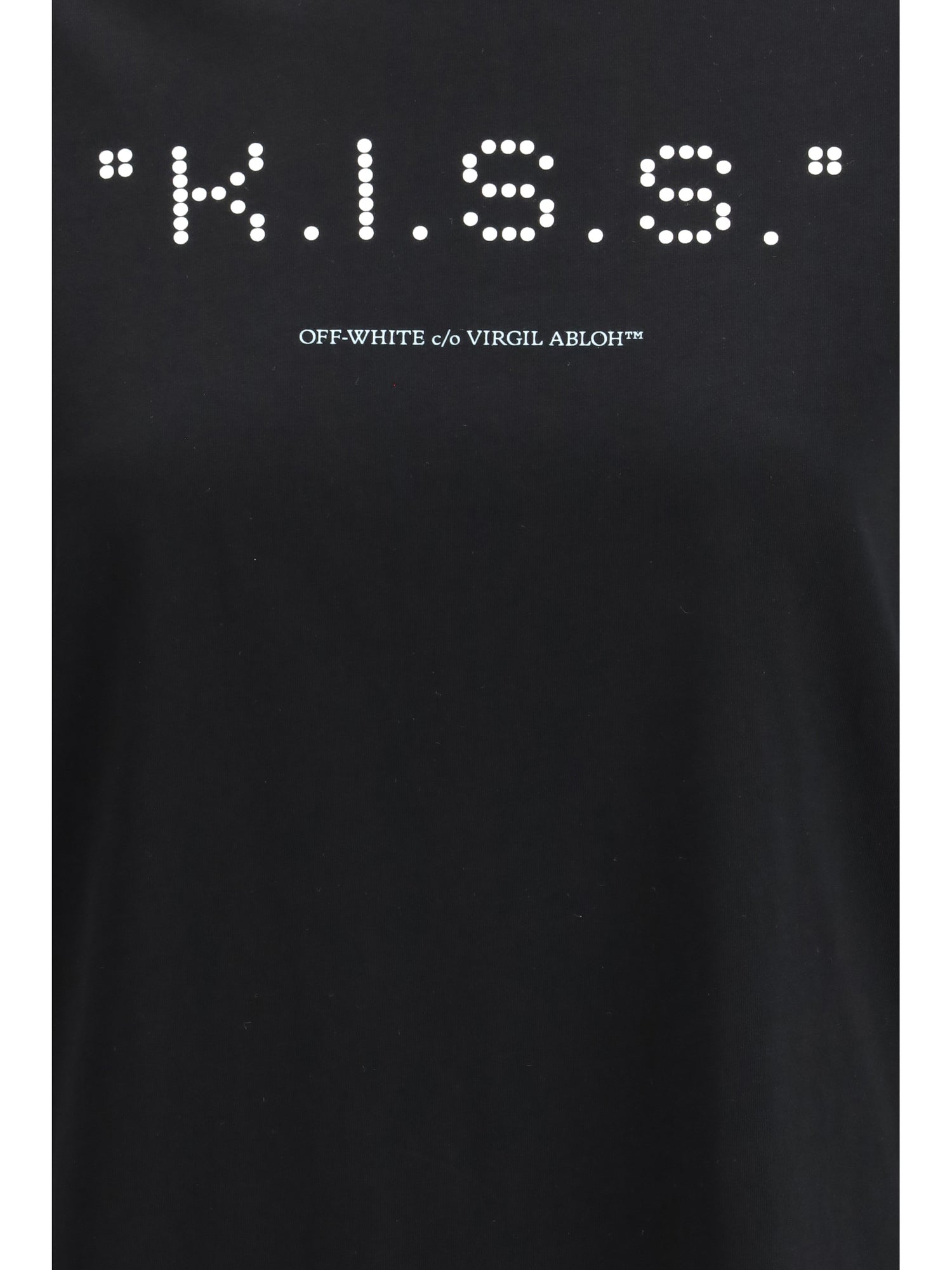OFF-WHITE L kiss quote t-shirt 