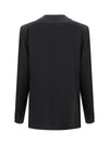 double-breasted wool twill blazer