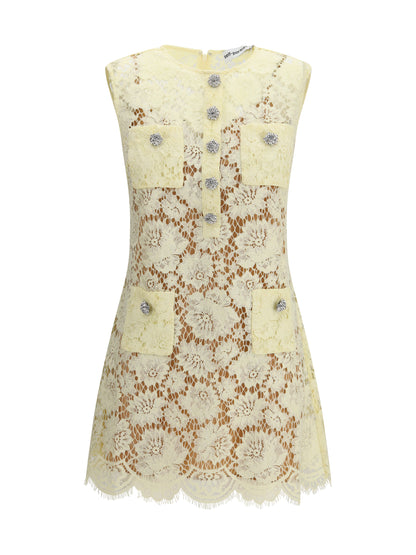 SELF-PORTRAIT 6 fine lace mini dress