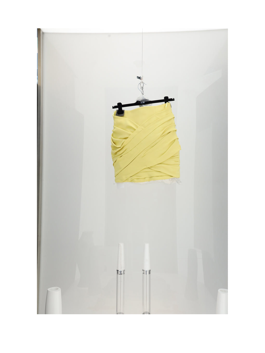 CELINE 38 draped mini skirt