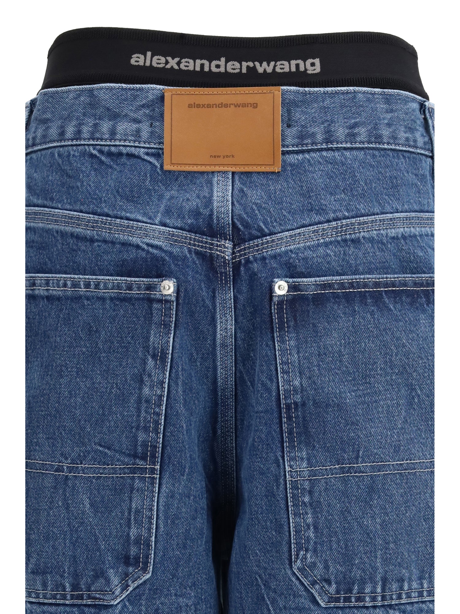 ALEXANDER WANG 25 prestyled mid-rise jeans
