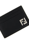 slim squared ff leather card holder