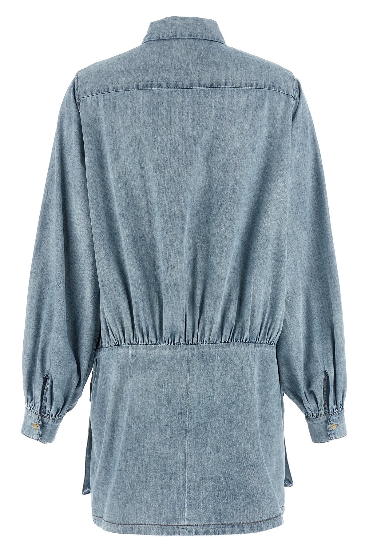 cotton on denim mini dress 7 For All Mankind Utility Cotton Denim Mini Dress