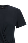 the 7 for all mankind fitted twist t-shirt in a deep dark blue nuance redefine