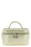 vanity falabella crossbody bag in eco shiny dotted chamois fabric