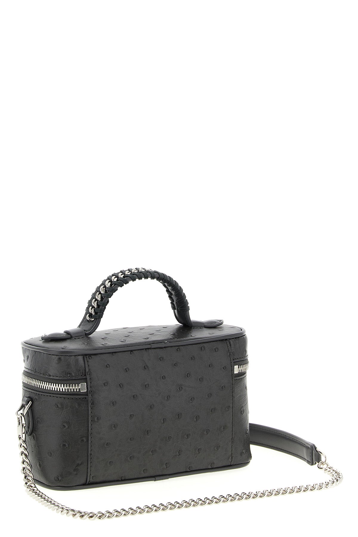 vanity falabella crossbody bag in eco micely ostrich alter mat fabric