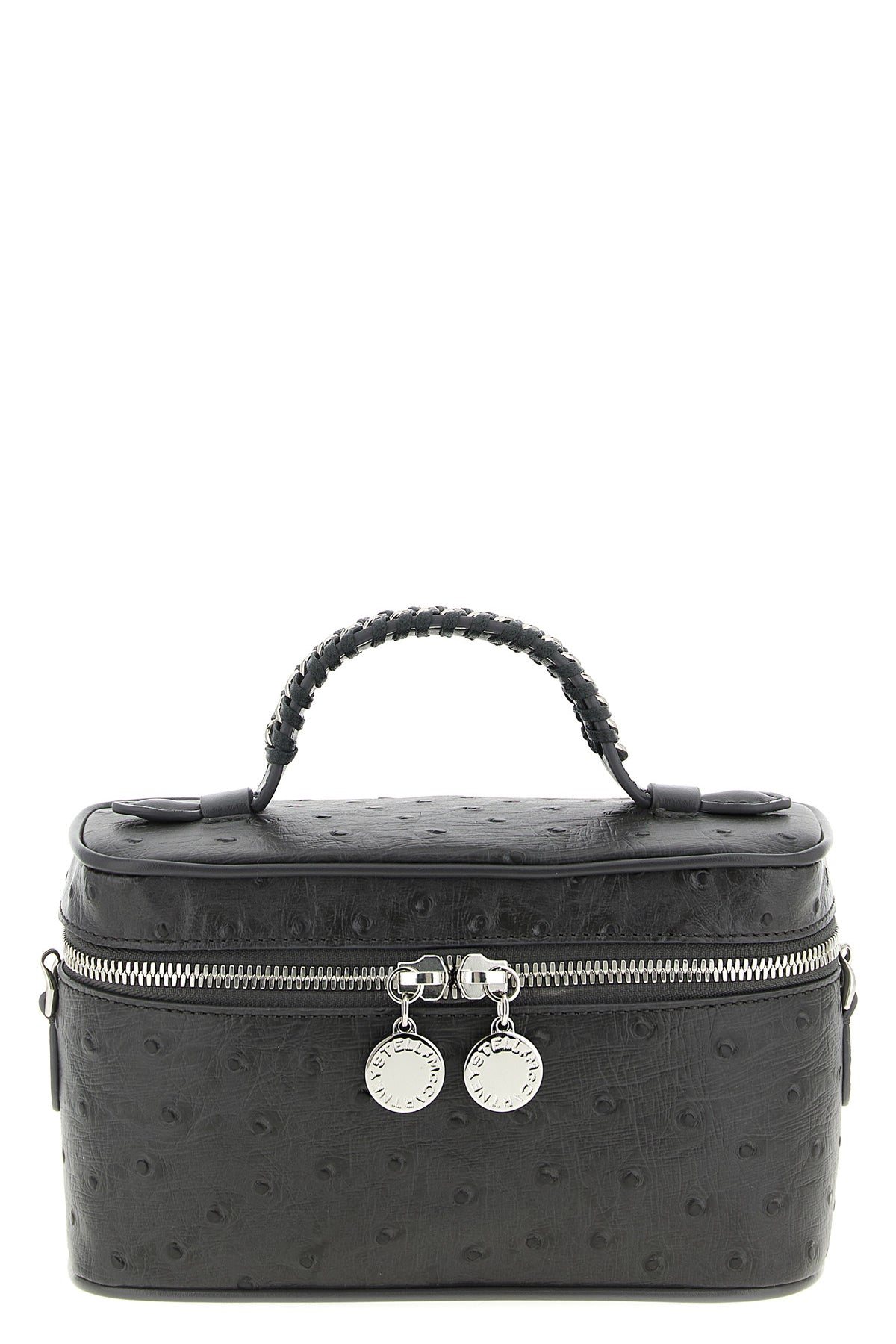 vanity falabella crossbody bag in eco micely ostrich alter mat fabric