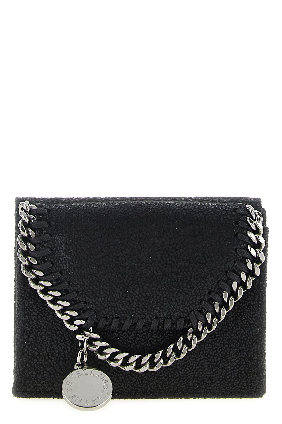 falabella wallet in matt shaggy deer