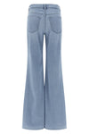 retro flare hana stretch cotton denim jeans