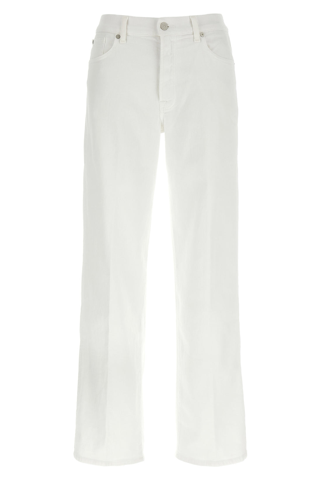 7 FOR ALL MANKIND 24 stovepipe denim jeans in garment-dyed stretch cotton