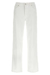 stovepipe denim jeans in garment-dyed stretch cotton
