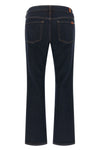 the 7 for all mankind low cigarette jeans feature a timeless silhouette made of