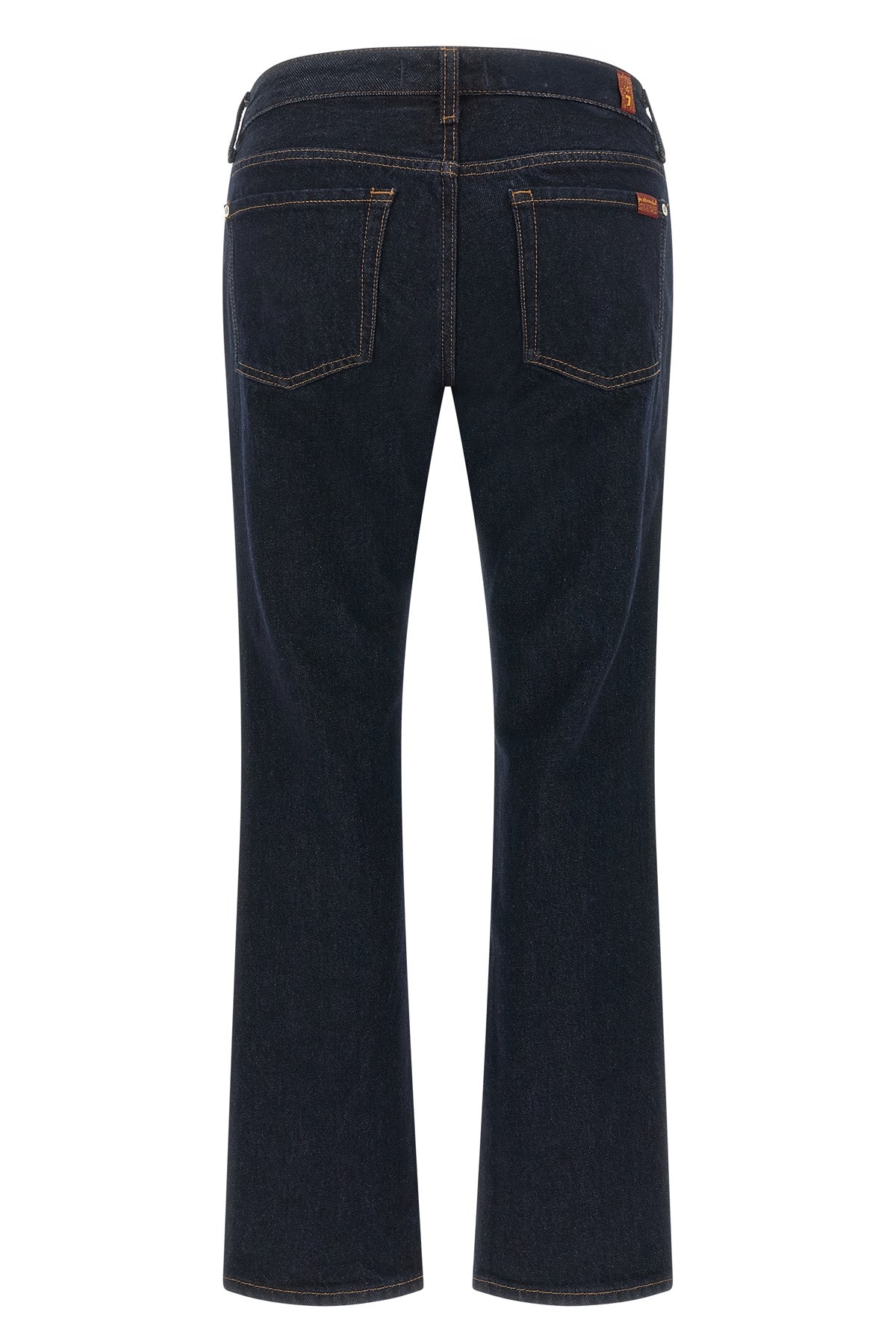 the 7 for all mankind low cigarette jeans feature a timeless silhouette made of
