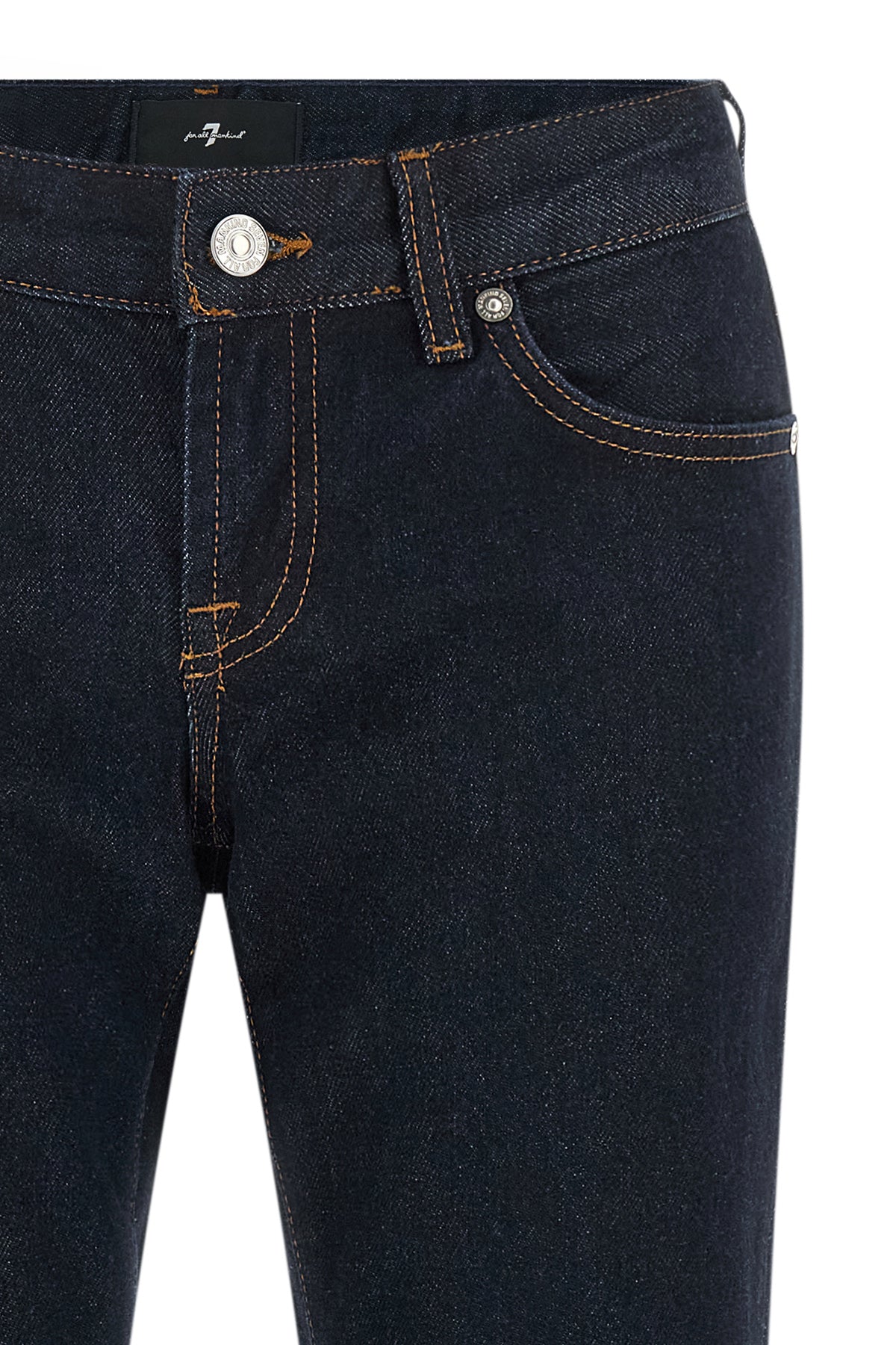 the 7 for all mankind low cigarette jeans feature a timeless silhouette made of