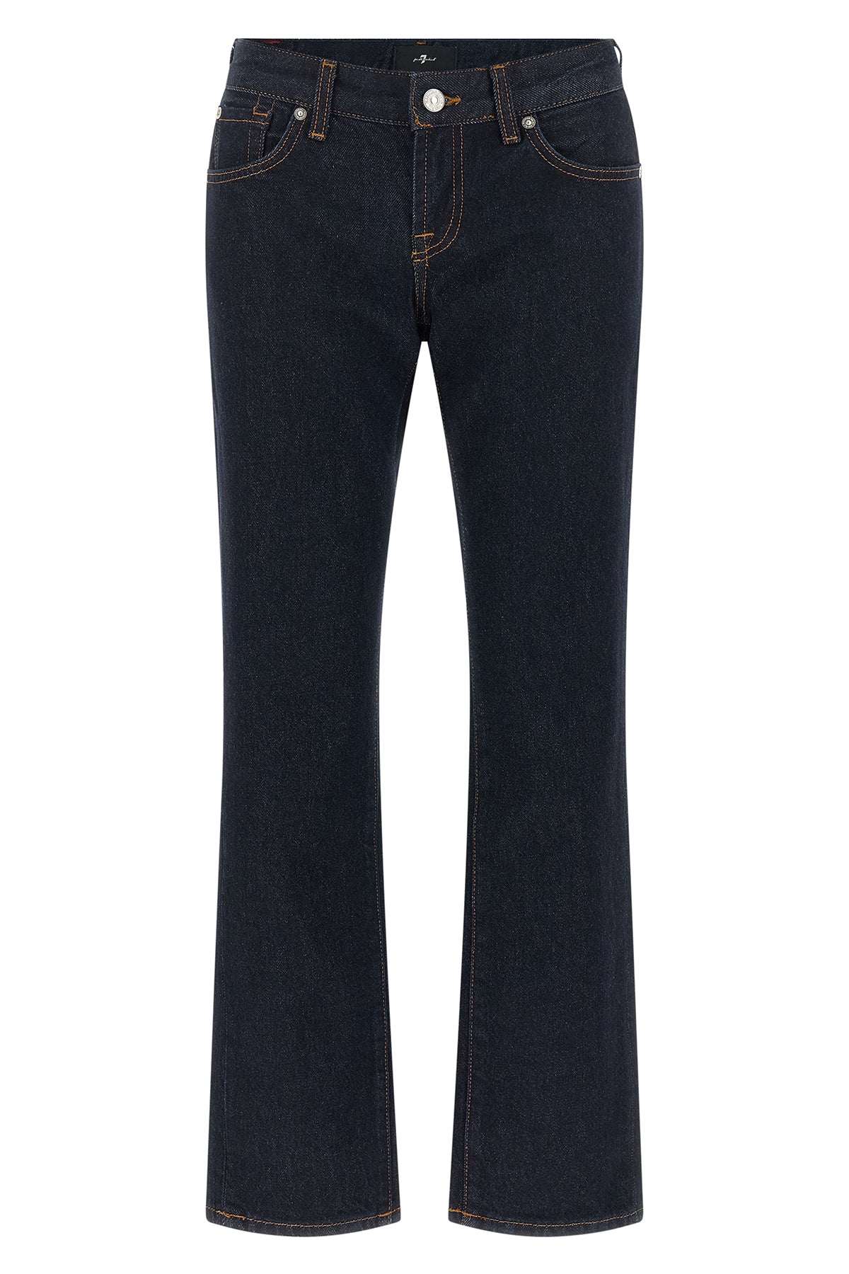 the 7 for all mankind low cigarette jeans feature a timeless silhouette made of