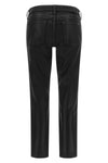 the 7 for all mankind jeans are distinguished by a sophisticated leather-effect