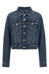 the 7 for all mankind darted shrunken denim jacket redefines the codes of casu