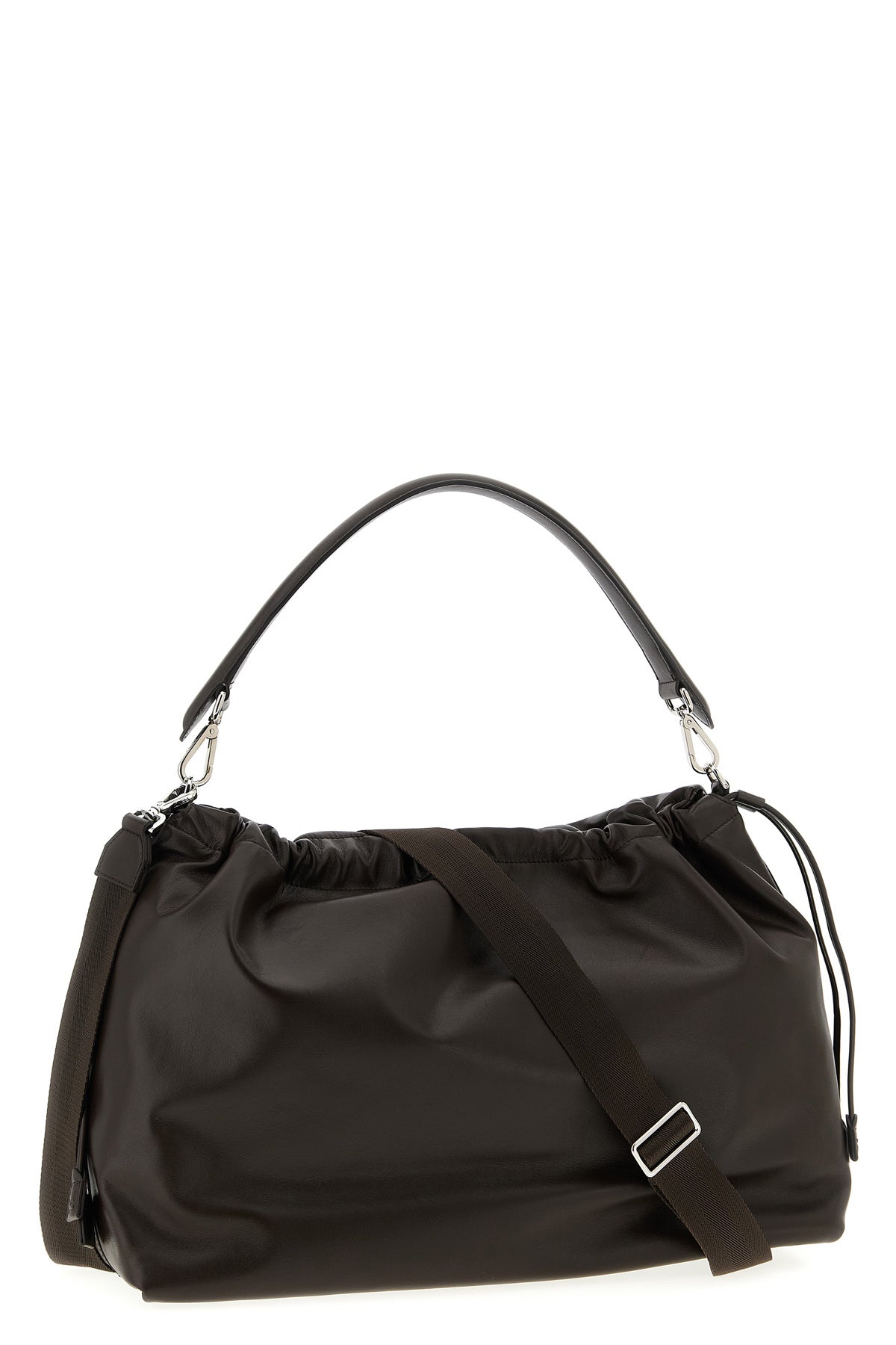 fendi flux maxi messanger smooth calf leather handbag